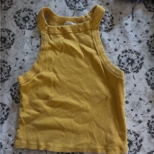 ADC Yellow Ribbed Cotton Top